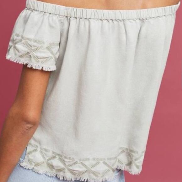 Anthropologie Cloth & Stone Off Shoulder Top Size XS - Picture 2 of 7
